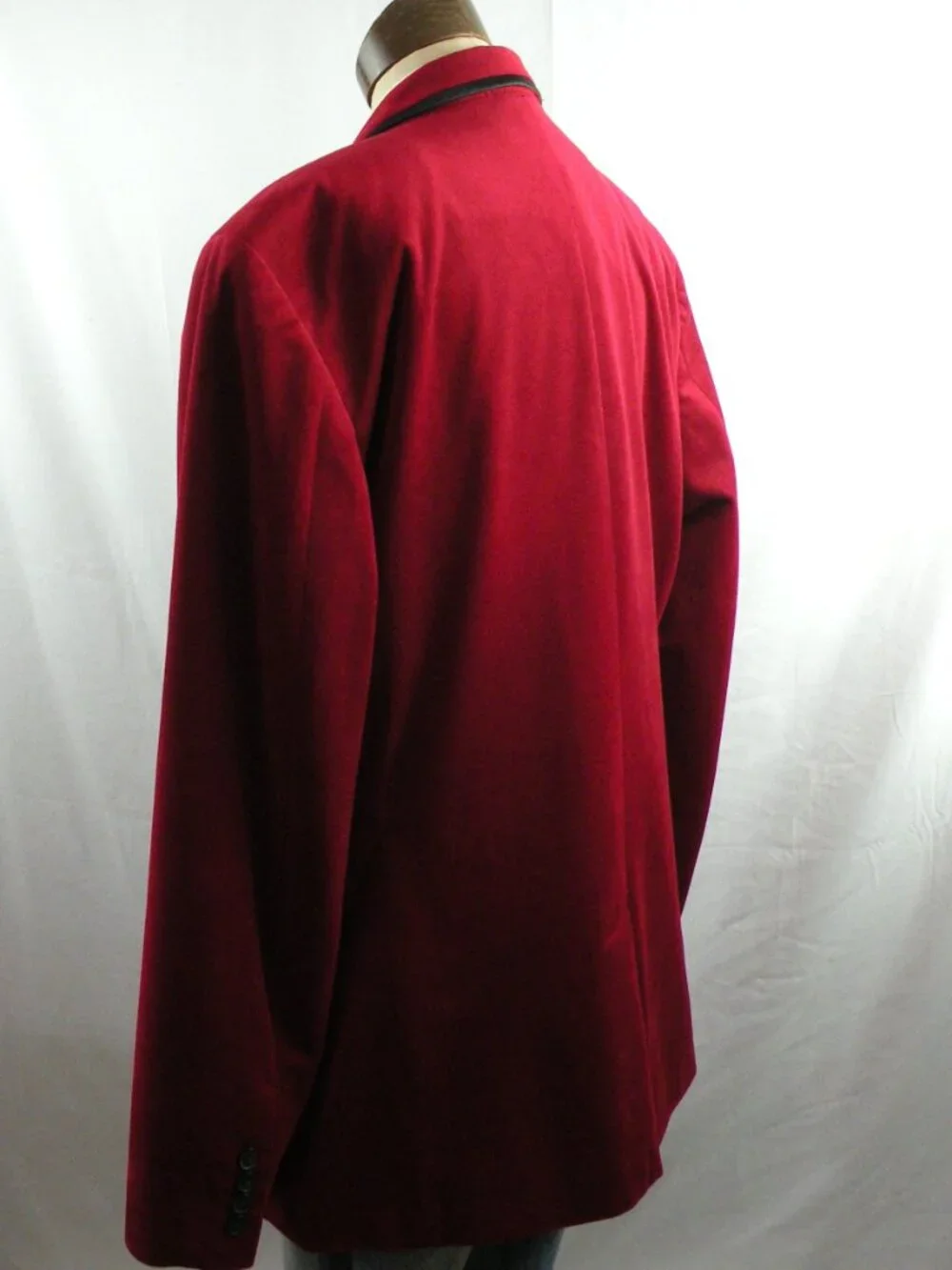 INC Red Velvet Sport Coat Smoking Jacket Blazer L 44